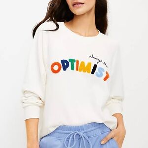 Lou & Grey Always The Optimist Crewneck Sweatshirt